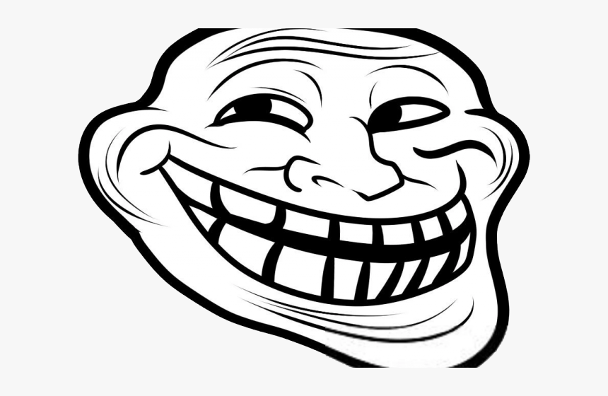 Trollface Clipart - Troll Face Drawing, HD Png Download, Free Download