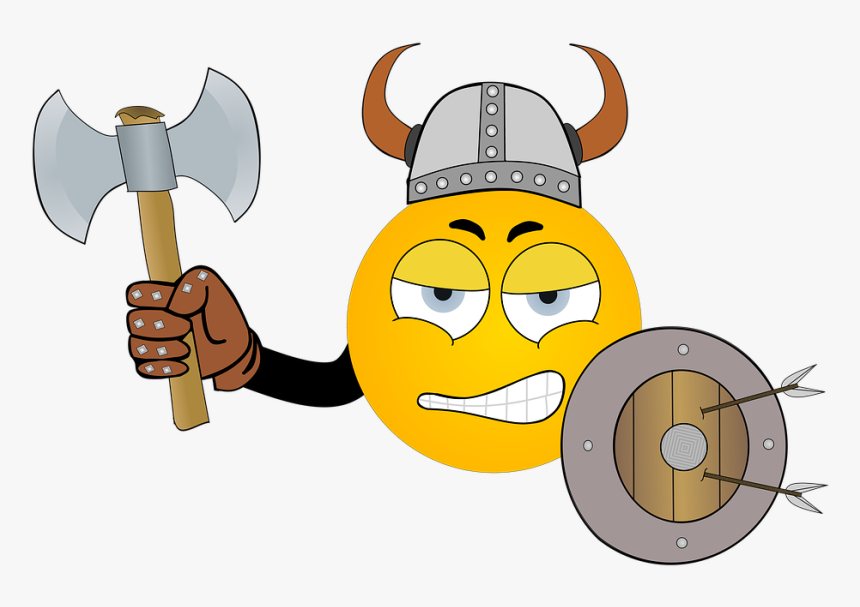 Axe Battle Axe Weapon Helm War Helmet - Battle Cartoon Helmets, HD Png Download, Free Download