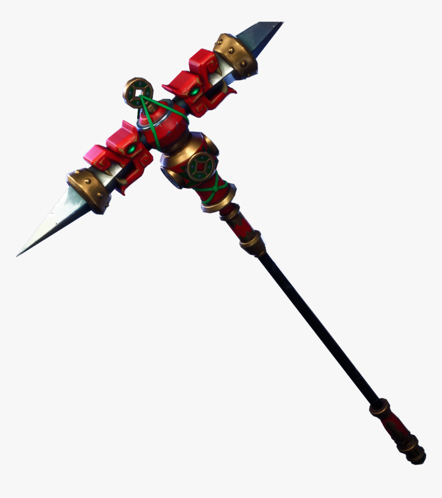 Fortnite Dragon Axe Png Image - Fortnite Red And Black Pickaxe, Transparent Png, Free Download