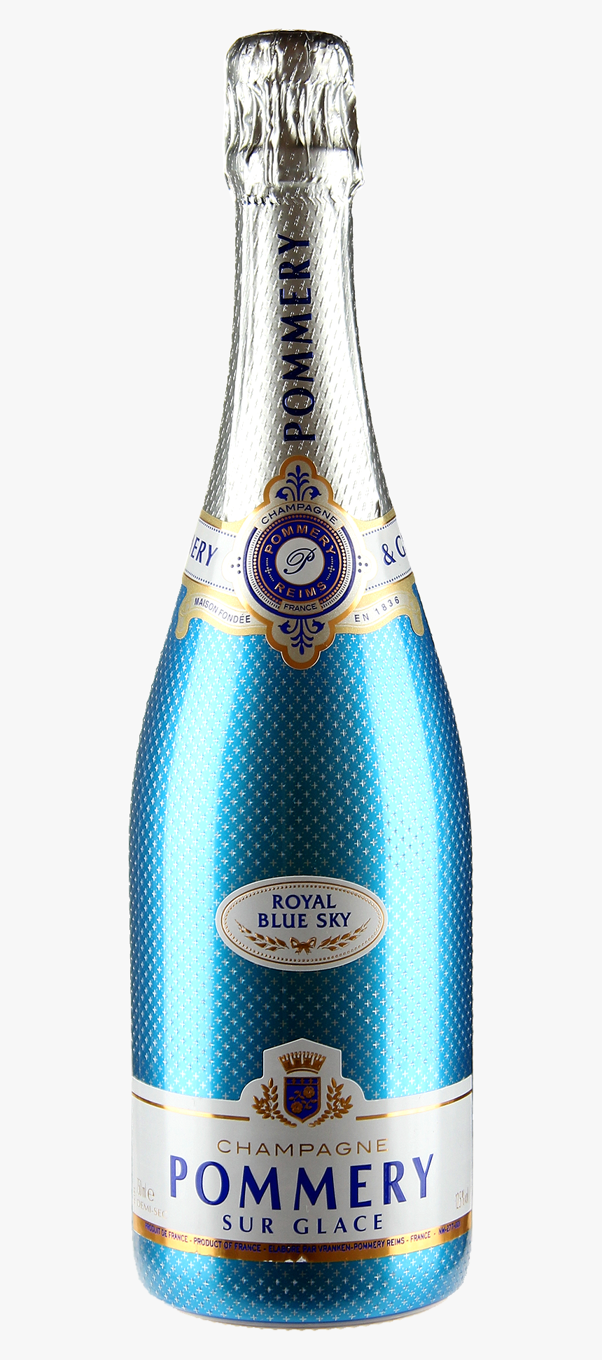 Transparent Champagne Bottle Png - Blue Sky Pommery Png, Png Download, Free Download