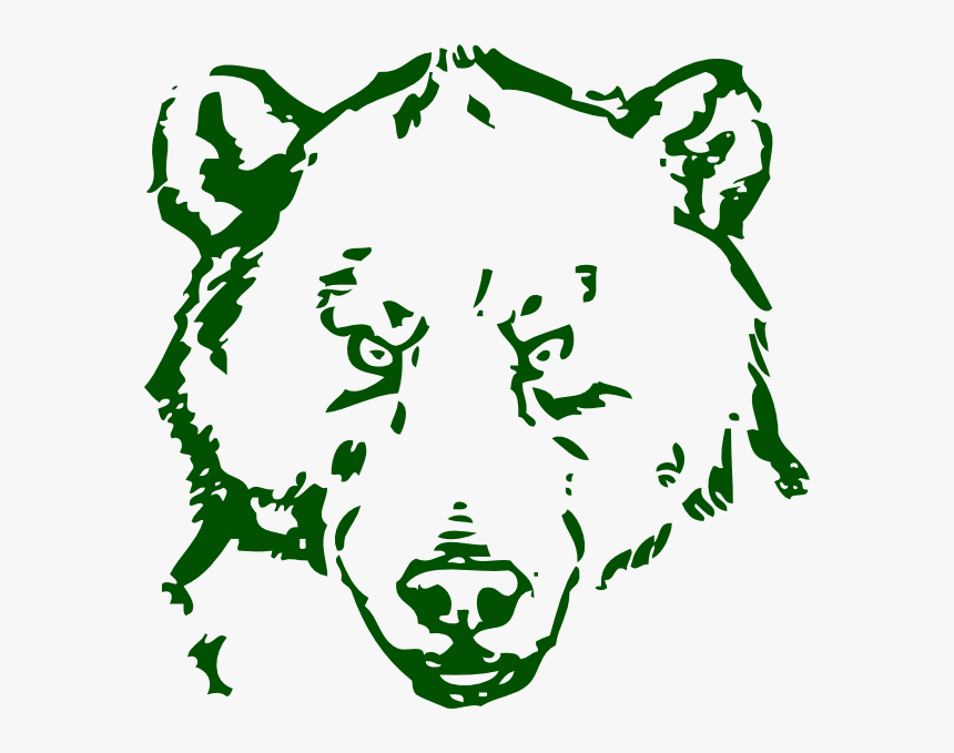 This Free Clip Arts Design Of Green Polar Bear - Bear Face Vector Transparent, HD Png Download, Free Download