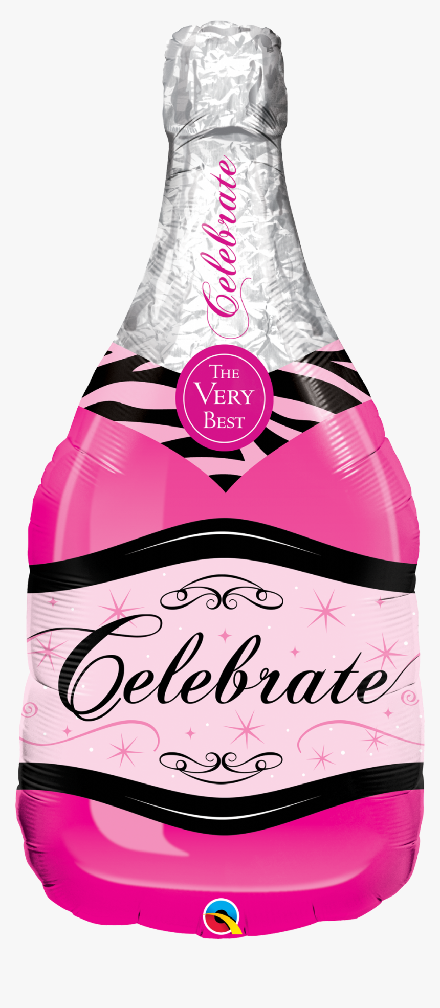 Pink Champagne Bottle Balloon , Png Download - Pink Champagne Bottle Balloon, Transparent Png, Free Download