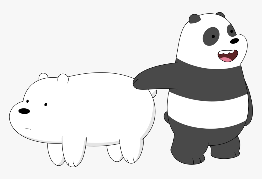 Who Wants To Ride The Polar Bear By Porygon2z - We Bare Bears Panda And Ice Bear, HD Png Download, Free Download