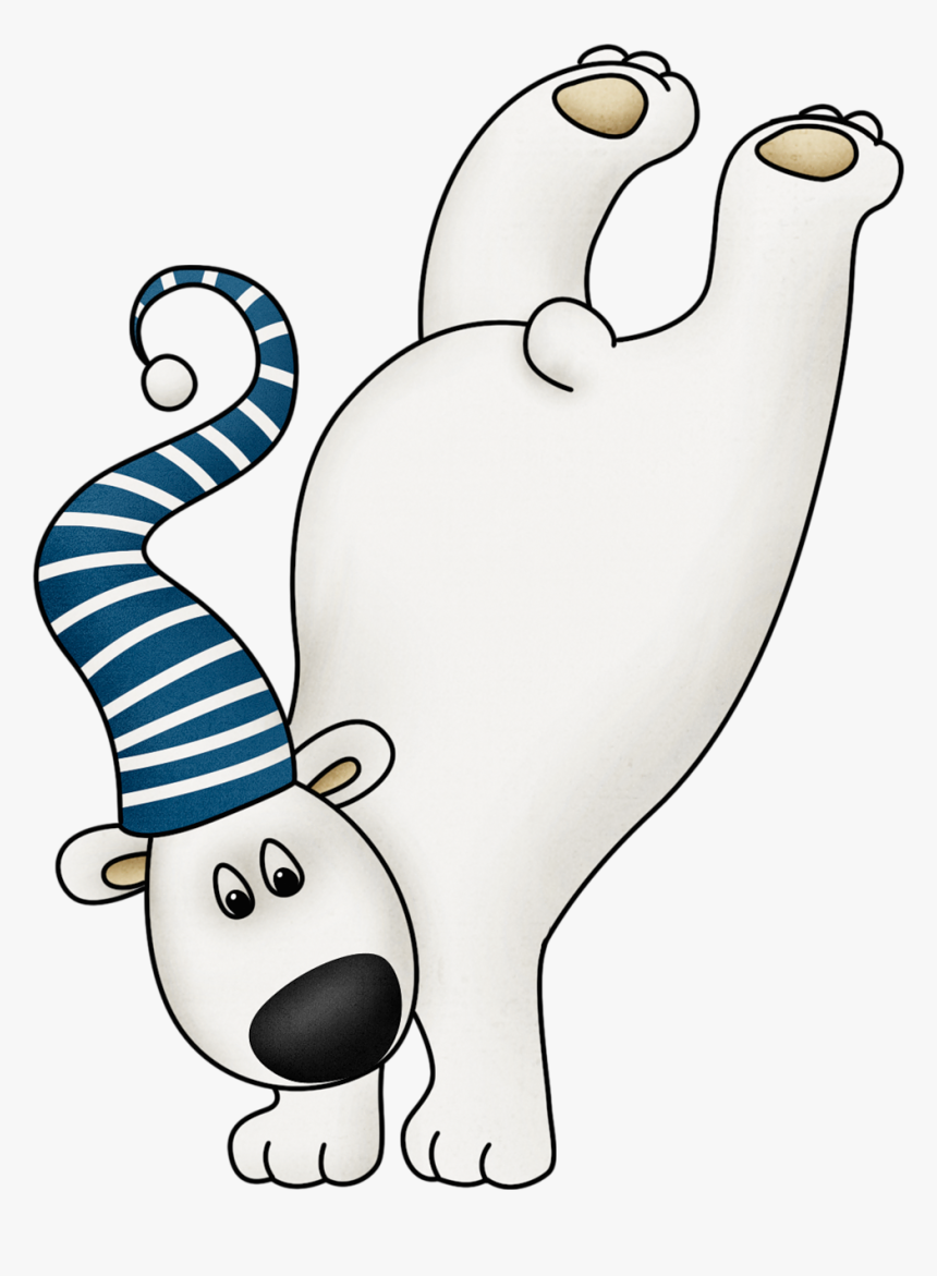 Polar Express Clipart Line Drawing - Winter Clip Art Polar Bear, HD Png Download, Free Download