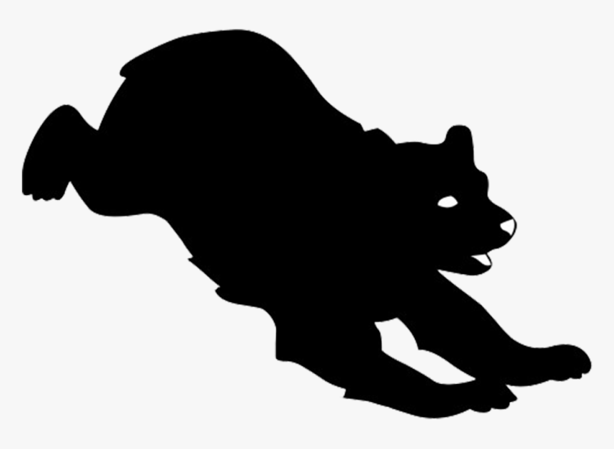 Transparent Polar Bear Clip Art - Bear Running Clipart, HD Png Download, Free Download