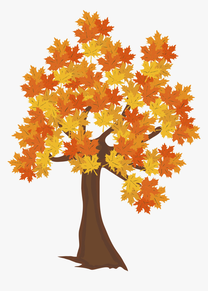 Fall Tree Clipart Png - Transparent Background Fall Tree Clipart, Png Download, Free Download