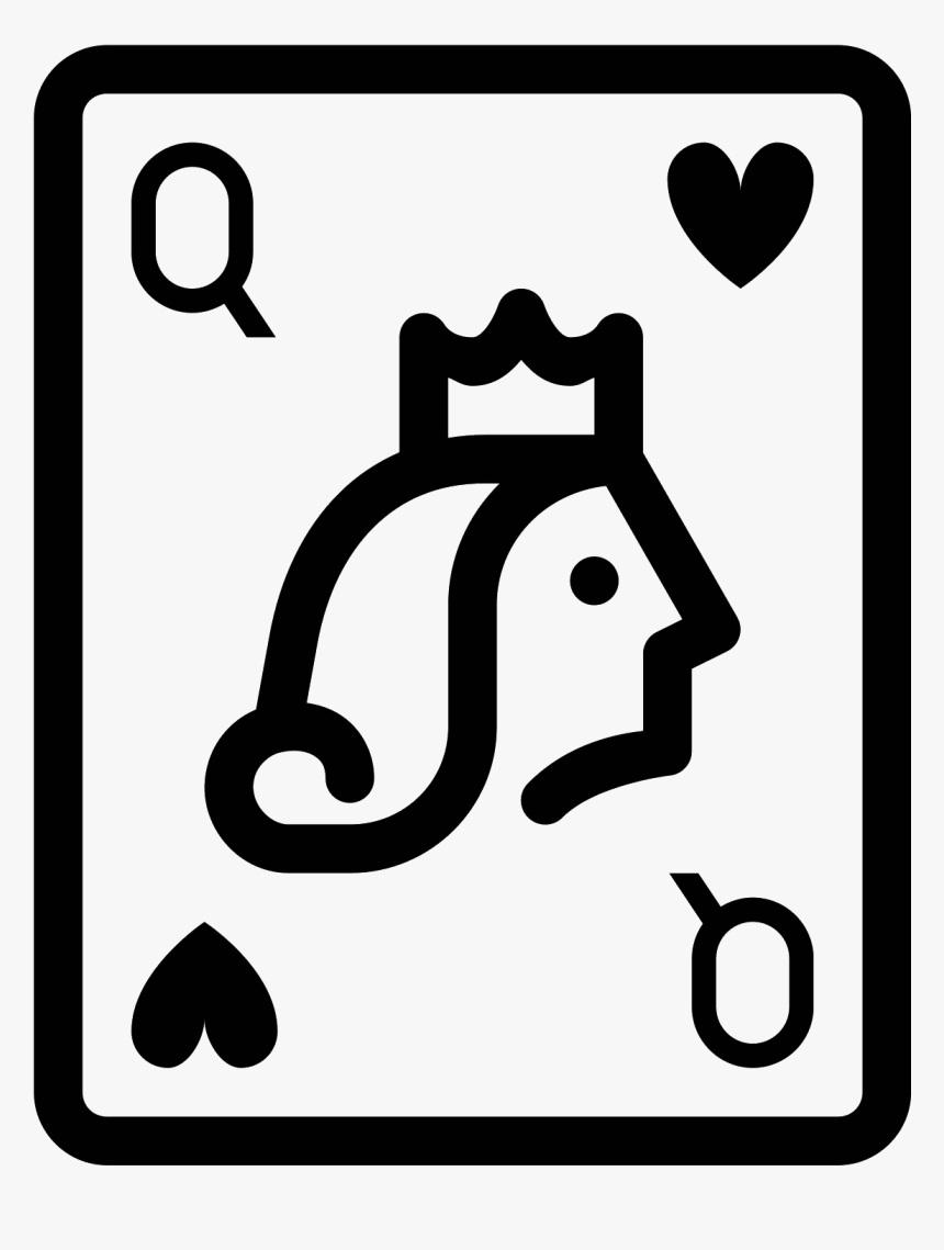 Transparent Queen Of Hearts Card Png - Queen Of Hearts Icon, Png Download, Free Download