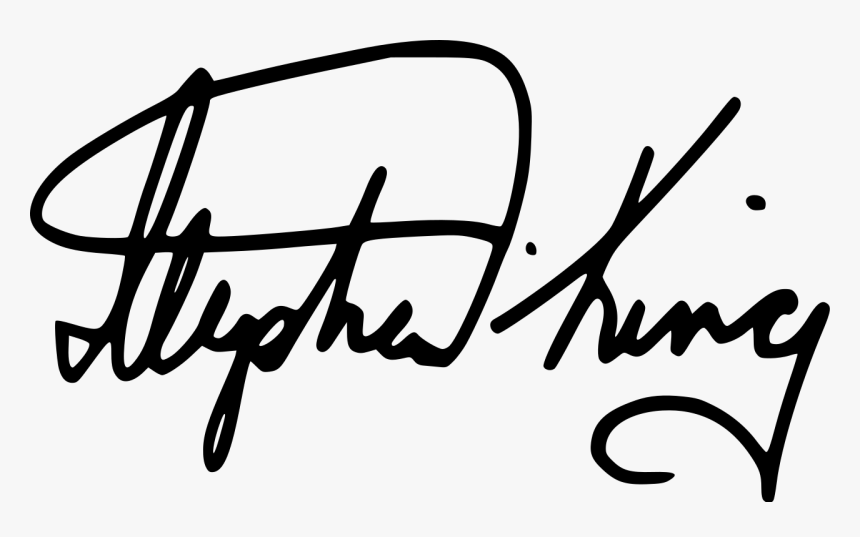 Stephen King Autograph Png, Transparent Png, Free Download