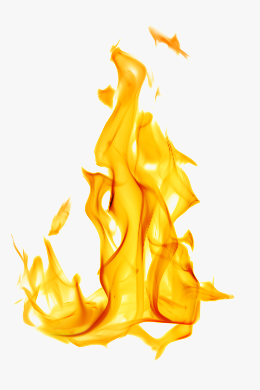 Transparent Realistic Fire Png - Flame With White Background, Png Download, Free Download