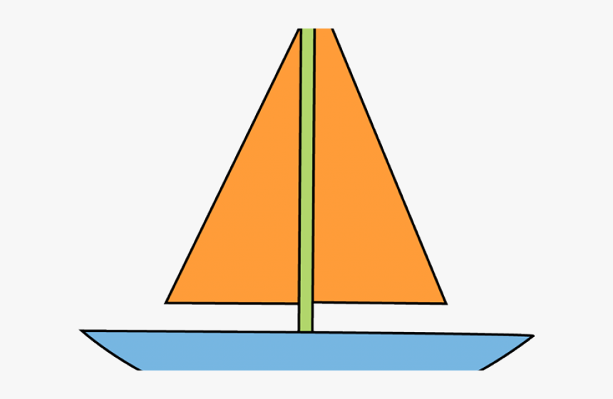 Sailboat Clipart Triangle - Sail, HD Png Download, Free Download