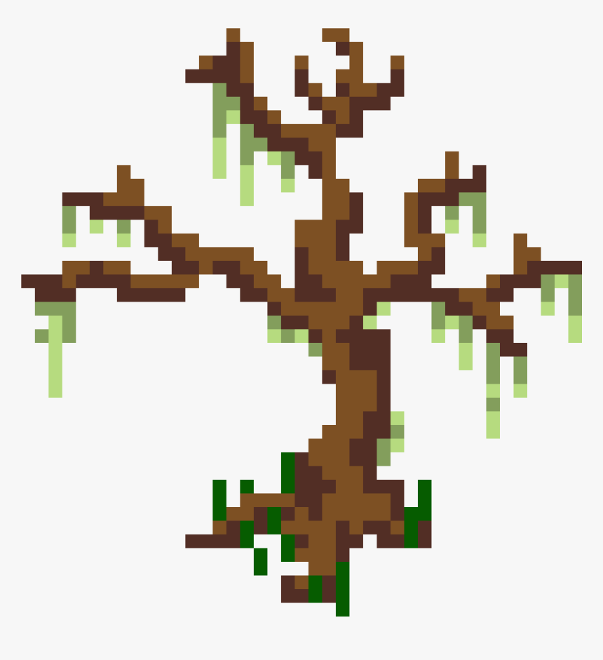 Minecraft Pixel Art Tree, HD Png Download, Free Download