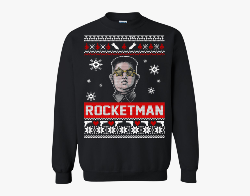 Kim Jong Un Rocketman Christmas Ugly Sweater - Klaus Vampire Diaries Shirts, HD Png Download, Free Download