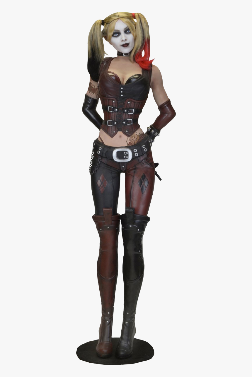 Harley Quinn Arkham Knight Png - Harley Quinn Life Size Statue, Transparent Png, Free Download