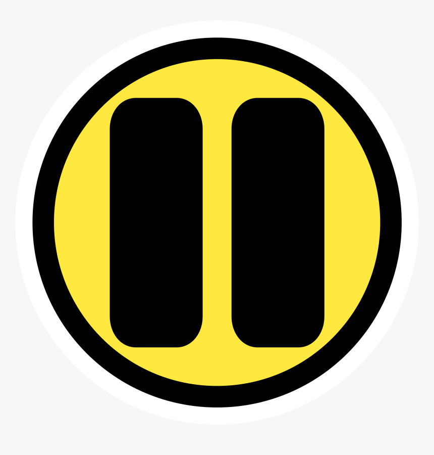 Area,symbol,yellow - Yellow Pause Button Png, Transparent Png, Free Download