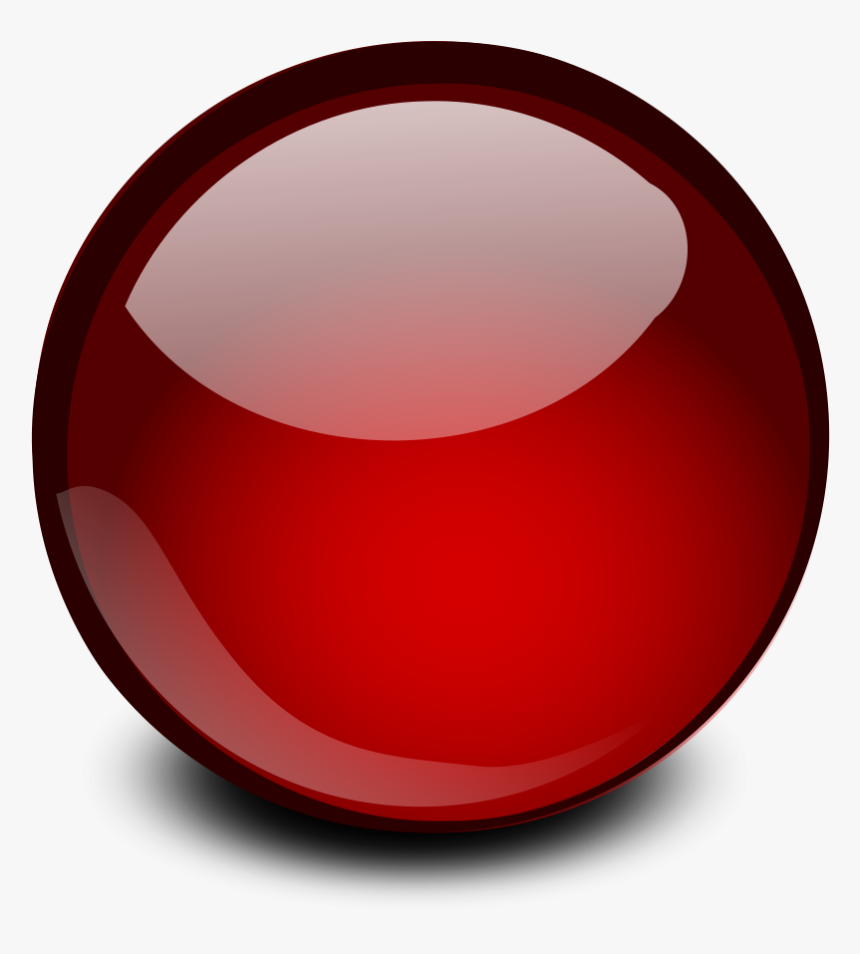 Glossy Clipart - Red Orb Png, Transparent Png, Free Download