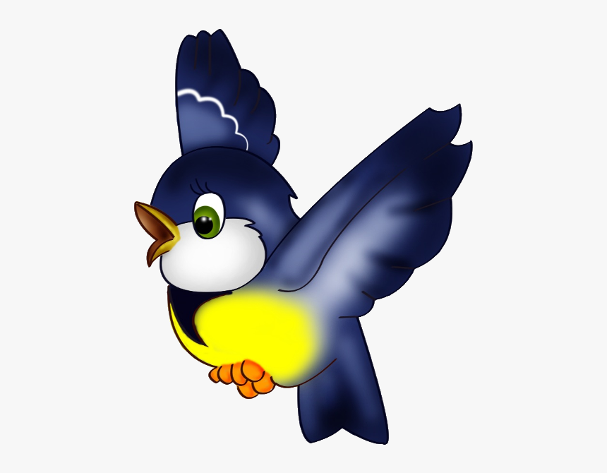 Blue Bird Clip Art - Flying Transparent Bird Clipart, HD Png Download, Free Download