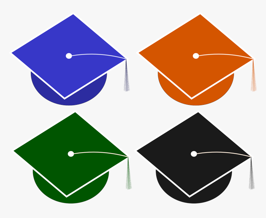 Chapeu De Formatura Colorido Png, Transparent Png, Free Download