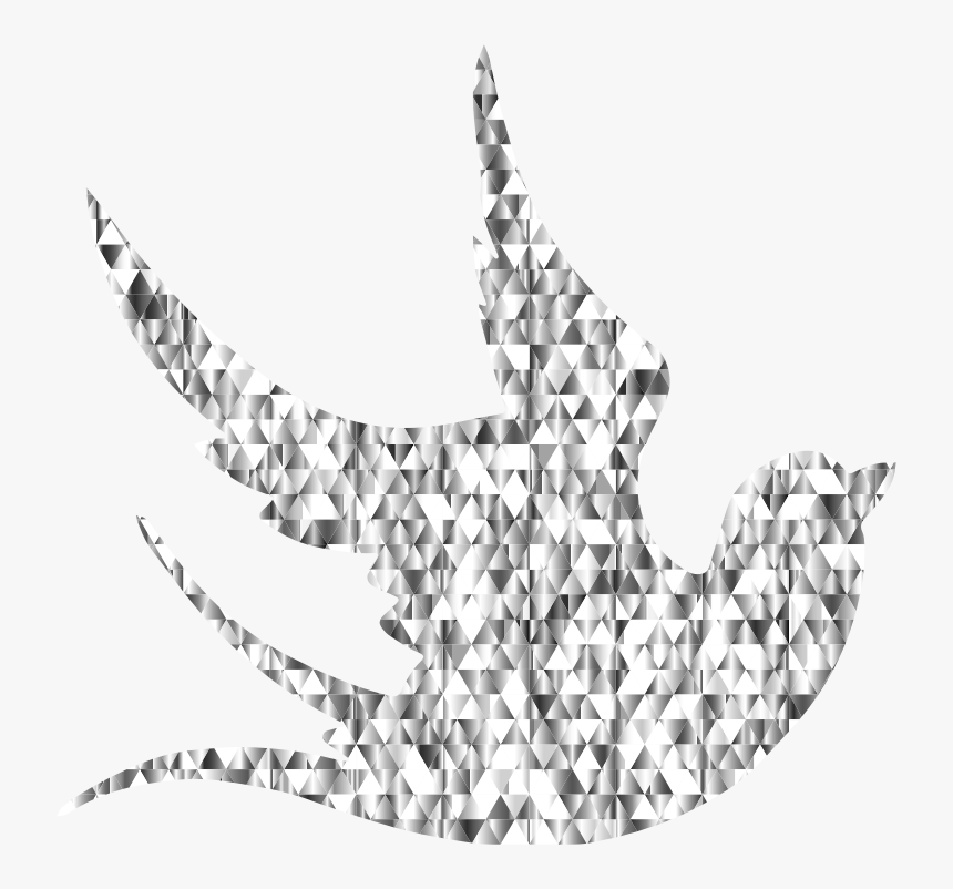 Diamond Gemstone Dove - Flower Sketch Collage, HD Png Download, Free Download