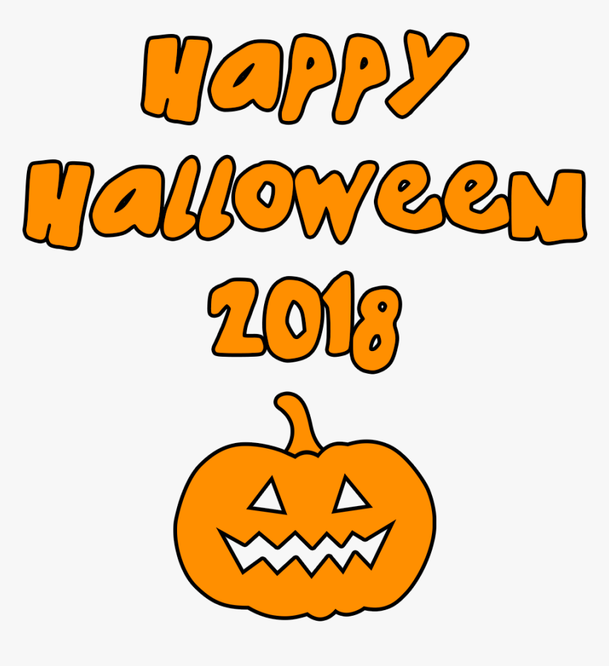 Transparent Halloween Png Transparent - Happy Halloween 2018, Png Download, Free Download