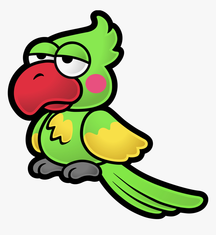 Door Clipart 2 Door - Paper Mario The Thousand Year Door Parrot, HD Png Download, Free Download