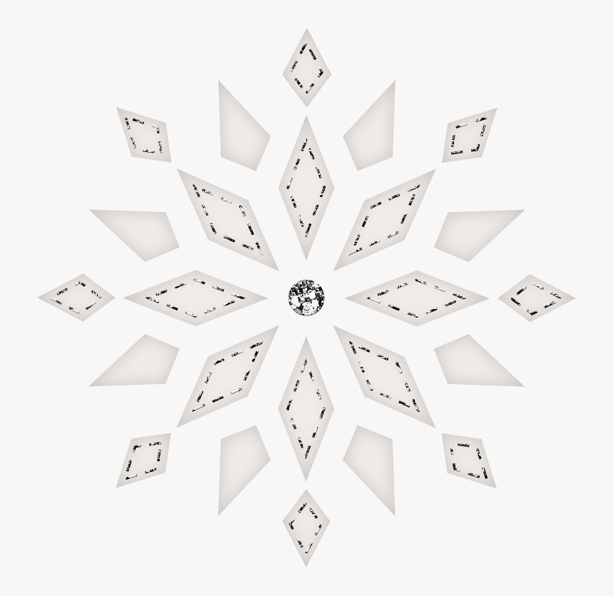 Shiny White Snowflake Png Download - Mid Century Modern Fonts, Transparent Png, Free Download