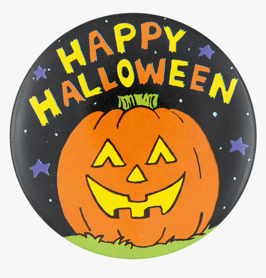 Happy Halloween Jack O Lantern Event Button Museum - Happy Halloween, HD Png Download, Free Download
