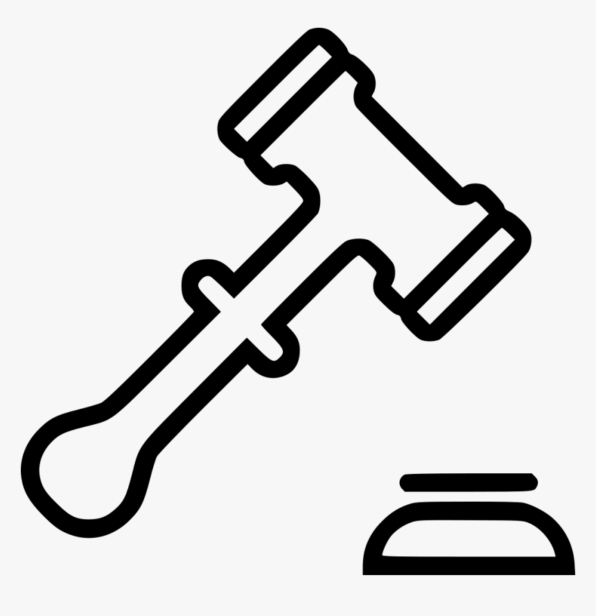 Gavel Computer Icons Judge Clip Art - Justice Hammer White Png, Transparent Png, Free Download