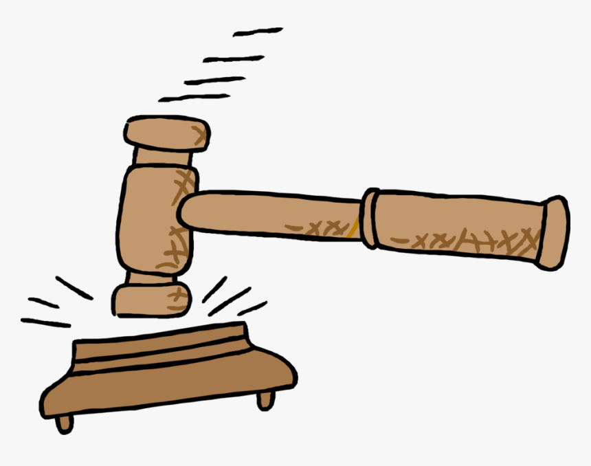 Vector Illustration Of Judge"s Gavel Ceremonial Mallet - Cartoon Judge Png, Transparent Png, Free Download