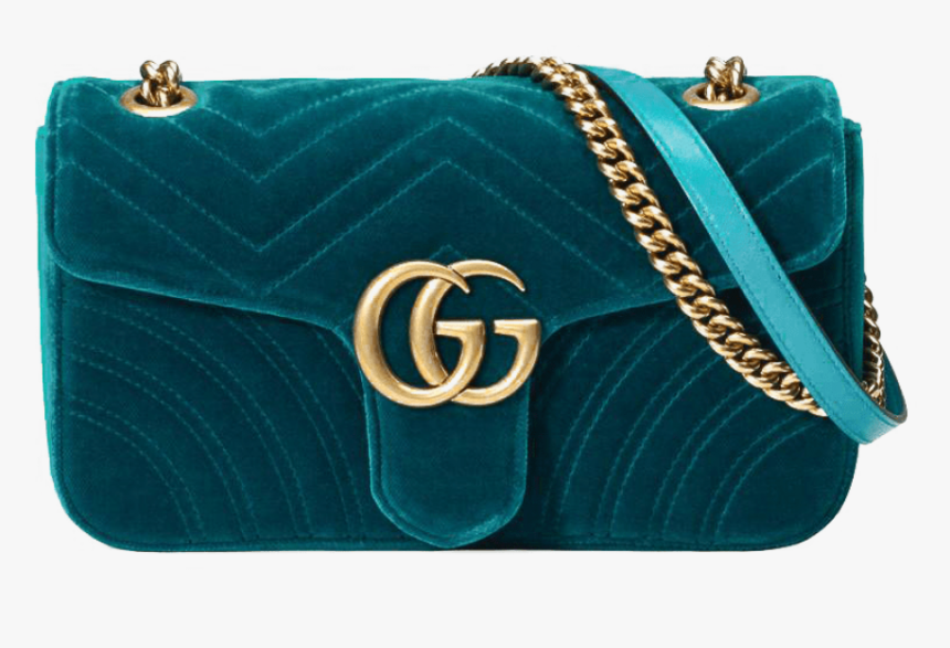 Gucci Marmont Velvet - Gucci Green Velvet Bag, HD Png Download - kindpng