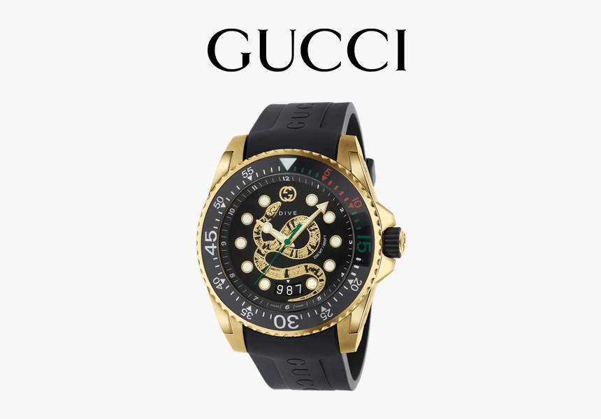 Gucci - Gucci Dive Watch Snake, HD Png Download, Free Download