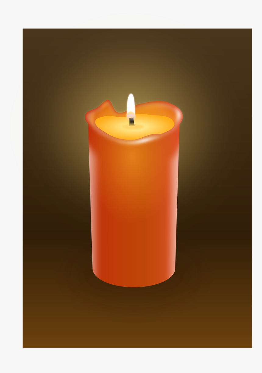 Candle Fire Light Free Picture - Orange Candle Light, HD Png Download, Free Download