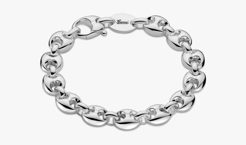 Gucci Marina Chain Bracelet - Silver Gucci Link Bracelet, HD Png Download, Free Download