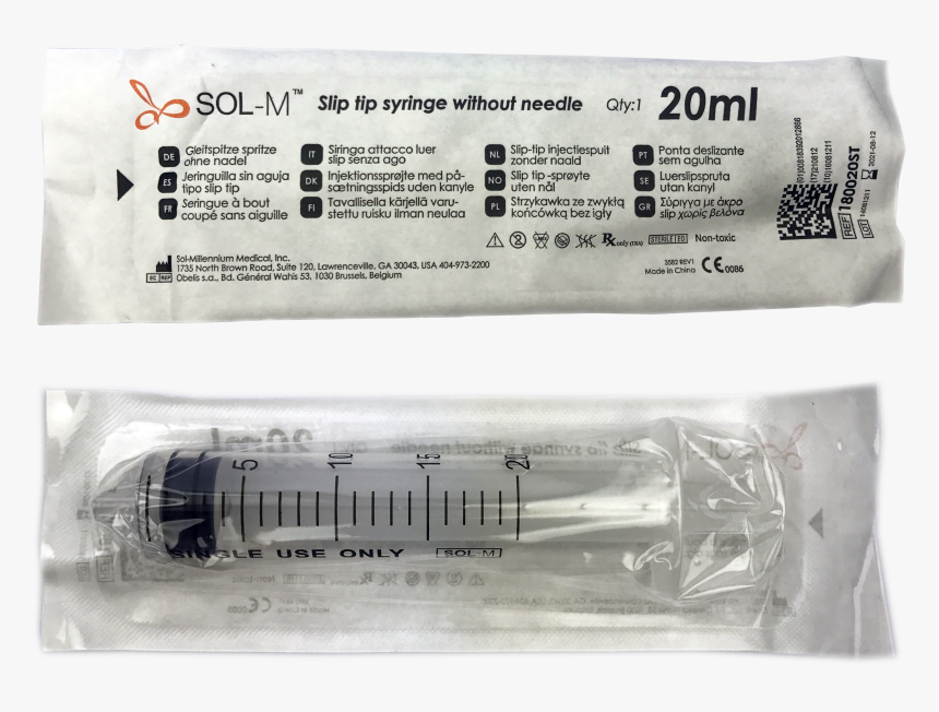 Sol M Syringes 60ml, HD Png Download, Free Download