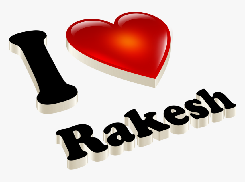 Rakesh Heart Name Transparent Png - Reshma Love Name, Png Download, Free Download