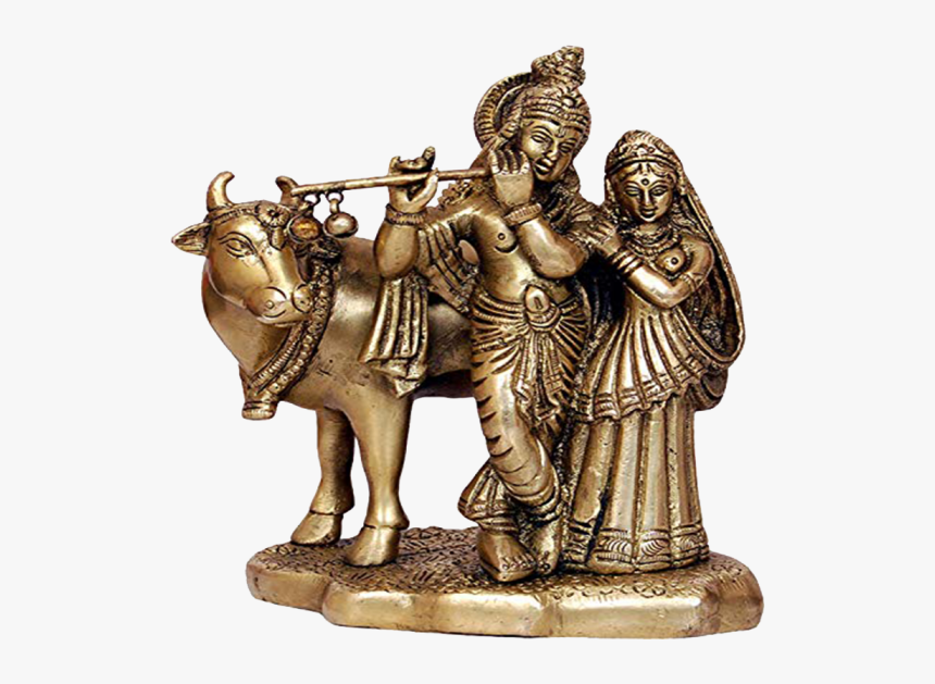 Lord Krishna Radha With Cow Images Hd, HD Png Download, Free Download