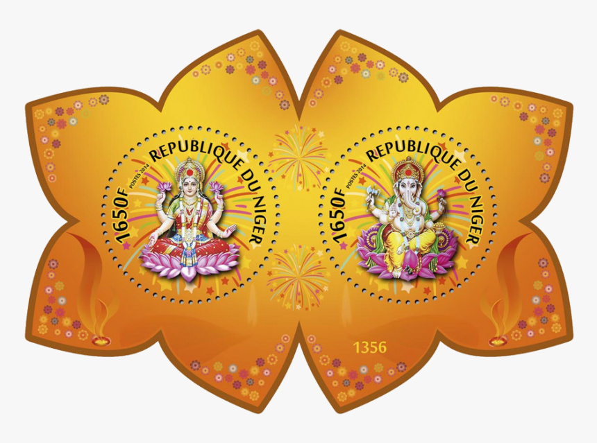 Lakshmi And Ganesha - Postage Stamp, HD Png Download, Free Download