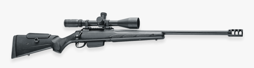 Tikka T3 Tac Bolt Action Sniper Rifle Shown With Rifle - Bolt Action Rifle Scope Muzzle Break, HD Png Download, Free Download