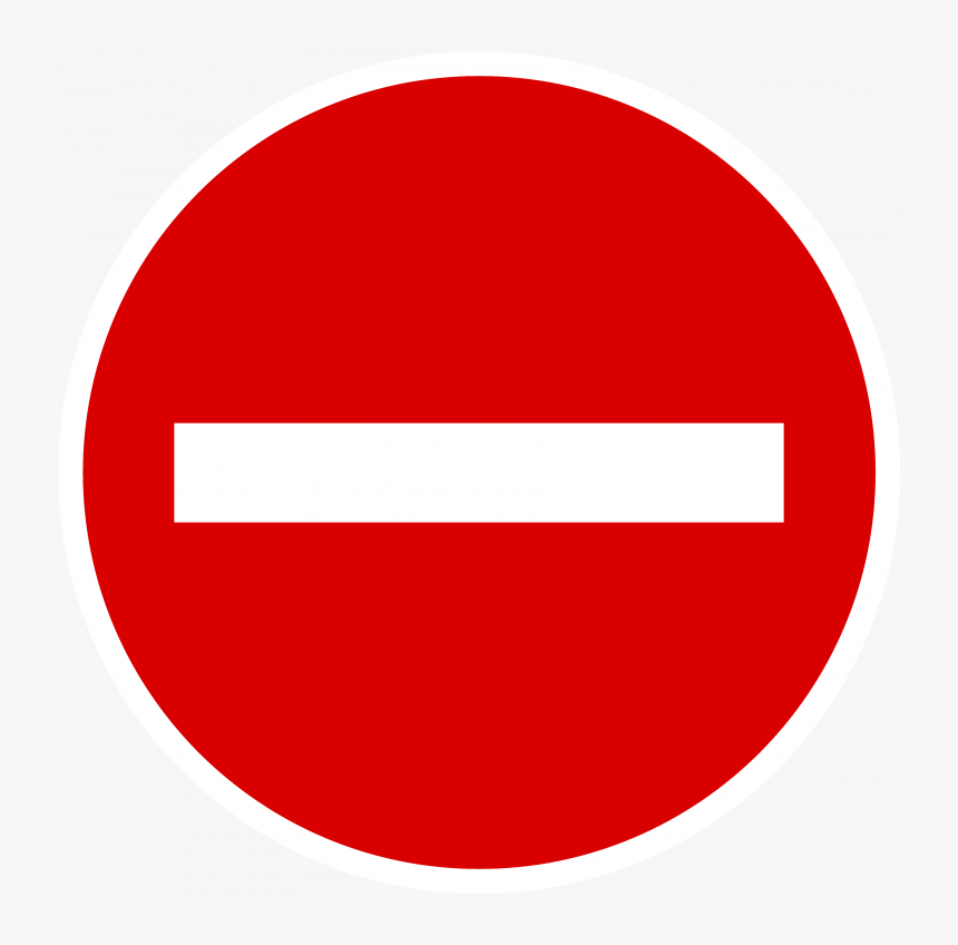 Download For Free Sign Stop Png Picture - No Entry Sign Png, Transparent Png, Free Download