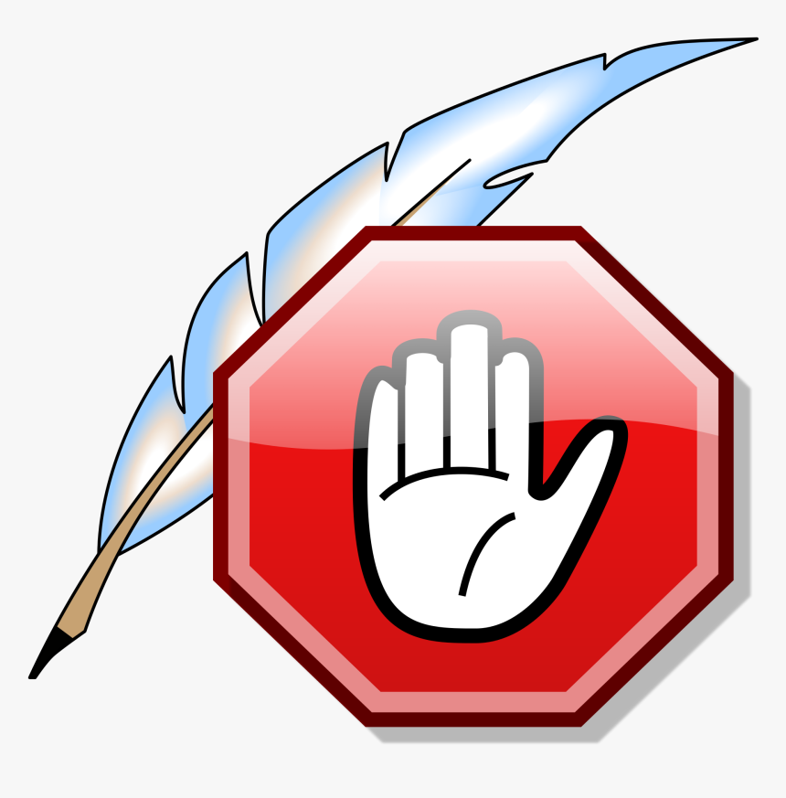 Stop Sign Gif Animated - Stop Hand Sign Animated, HD Png Download, Free Download