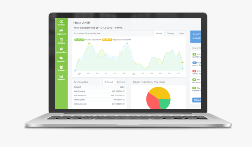 Online Accounting Software For Small Businesses In - Online Accounting Software India, HD Png Download, Free Download