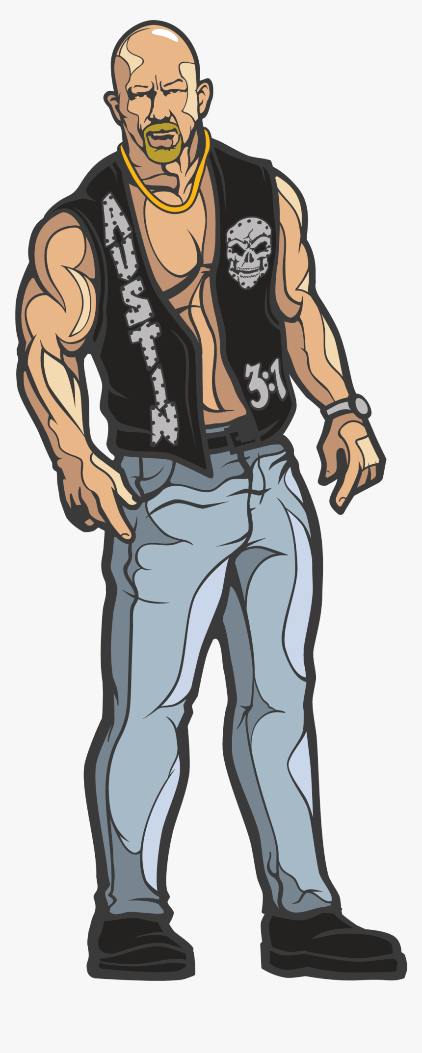 Wwe Stone Cold Cartoon, HD Png Download, Free Download
