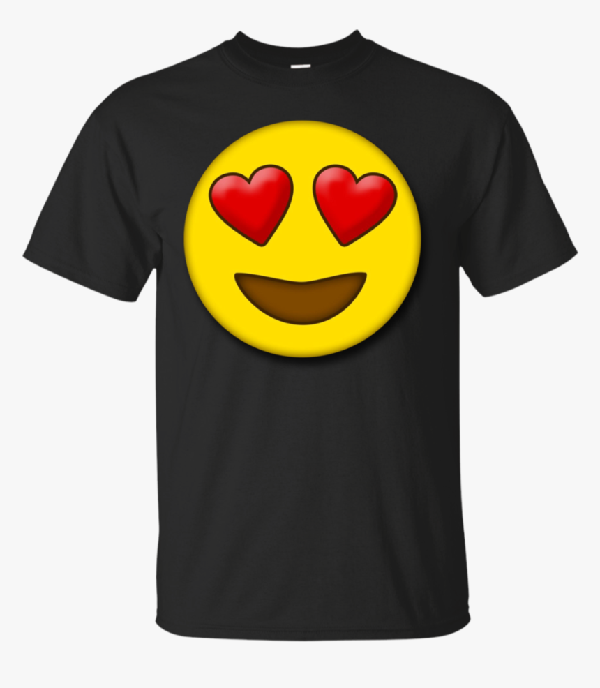 Cute Heart Eyes Emoji Valentine"s Day Love Men/women - T-shirt, HD Png Download, Free Download