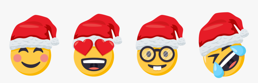 Forty All New Digital Stickers Are Here, Featuring - Emoji Heart Eyes Santa, HD Png Download, Free Download