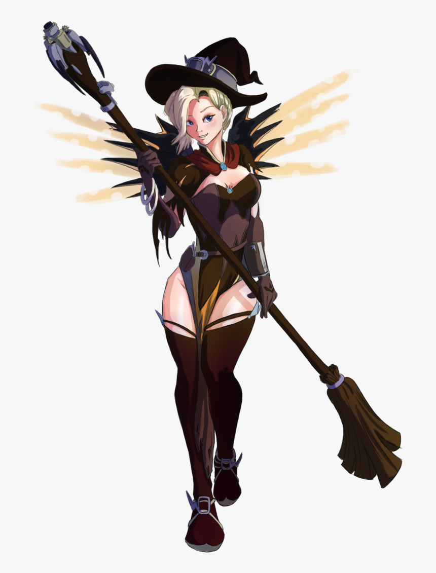 Witch Mercy Png - Overwatch Sexy Mercy Fanart, Transparent Png, Free Download