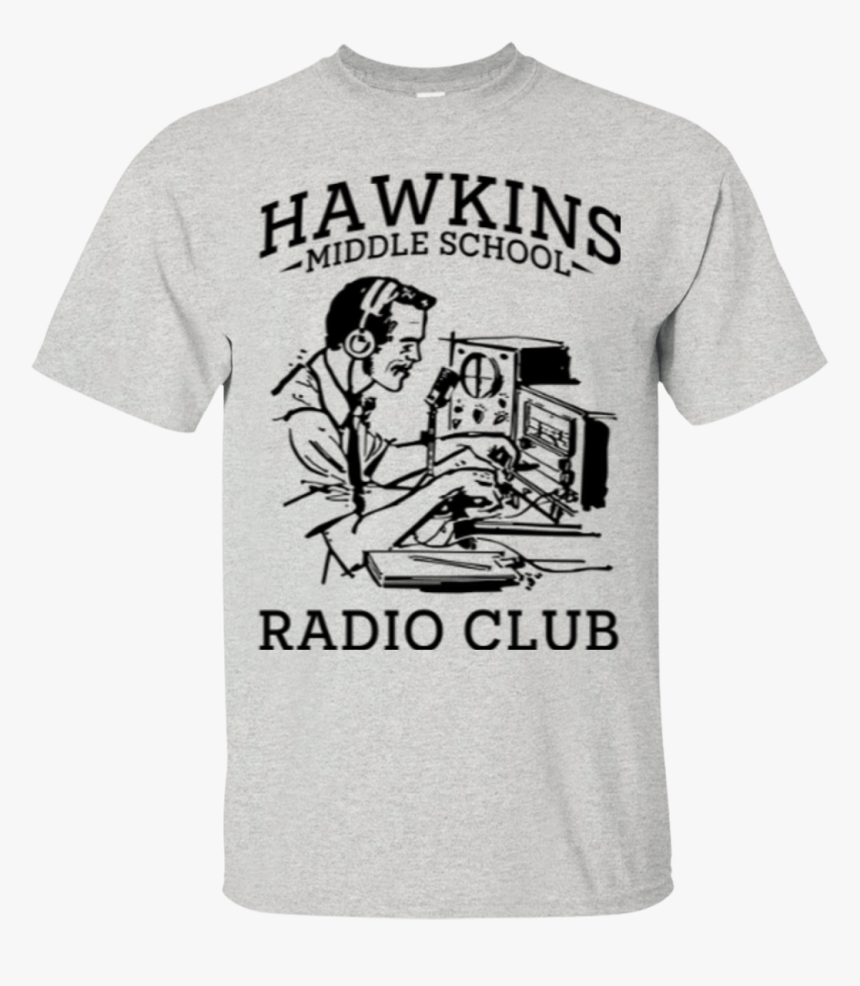 Hawkins Middle School Radio Club T-shirt - 60th Birthday Family T Shirts, HD Png Download, Free Download