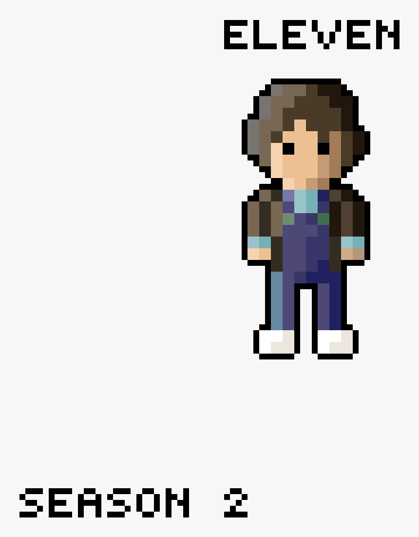 Stranger Things Eleven - Pixel Art Stranger Things Eleven, HD Png Download, Free Download