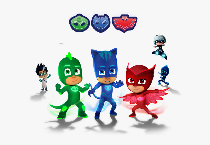 Pj Masks Edible Cake Topper - Pj Masks Cartoon Drawing, HD Png Download, Free Download