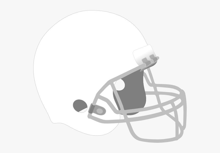 Transparent Helmet Clipart - White Football Helmet Clipart, HD Png Download, Free Download