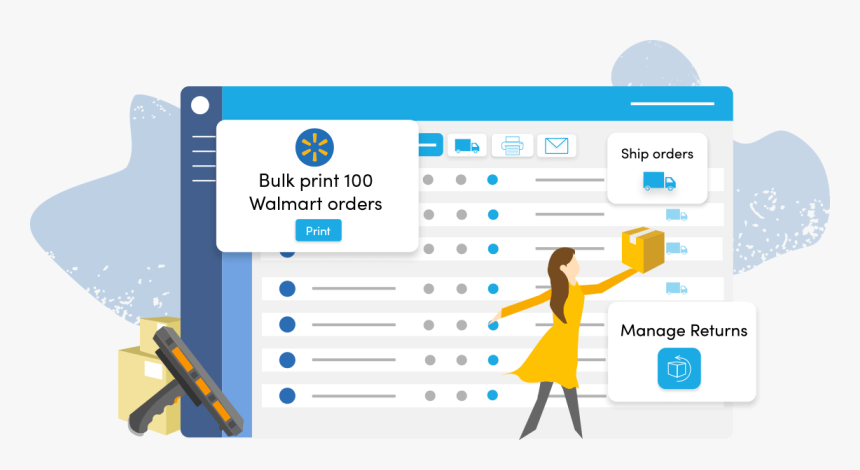 Walmart Order Management, Walmart Inventory Management - Sync Amazon Fbm Own Stock, HD Png Download, Free Download