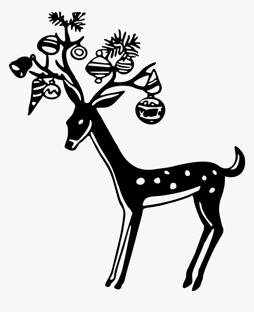 Decorated Reindeer Clip Arts - Christmas In July Template, HD Png Download, Free Download